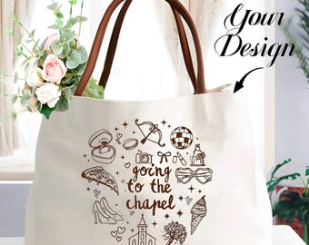 Personalized Canvas Tote Bag | Bachelorette Beach Wedding Bridal Party Gift