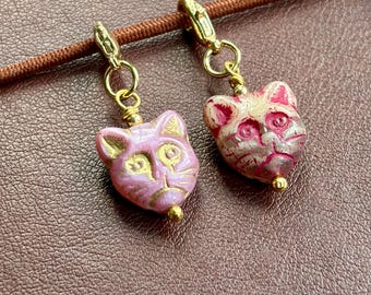 Cat Journal Bag Clip on Charms - Cat lover Gifts