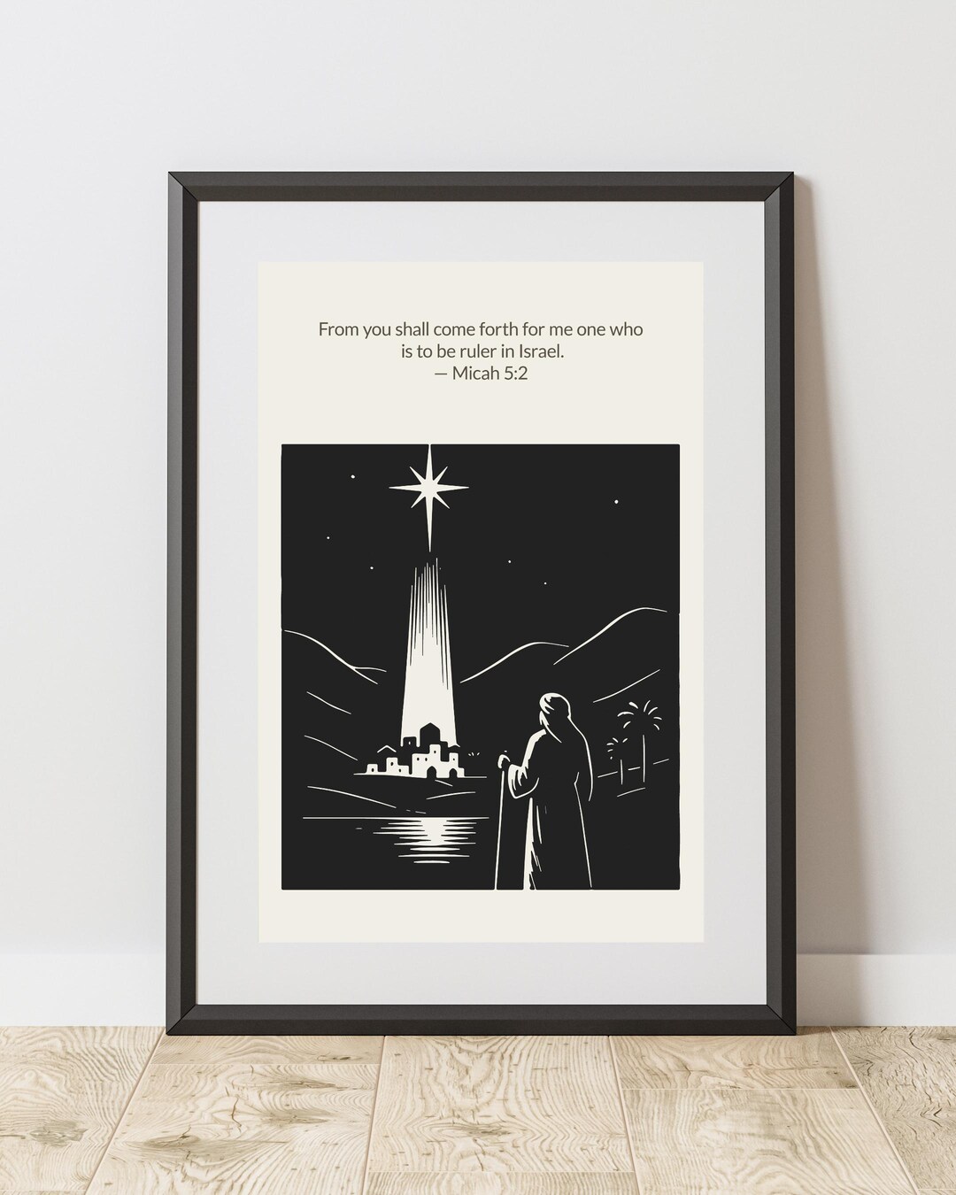 The Promised Ruler – Micah 5:2 | Bible Verse Wall Art, Christian Print ...