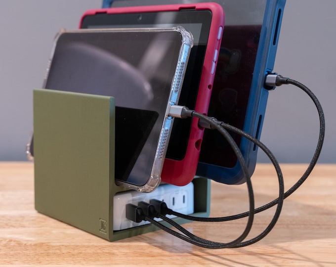 Tablet Charging Station 3 Bays - Multiple Device Types, Family Charging