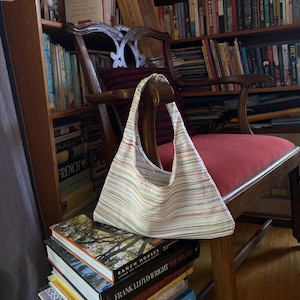 Handmade Striped Cotton Purse – Eco-Friendly Everyday Bag | Wrenn Society Co.