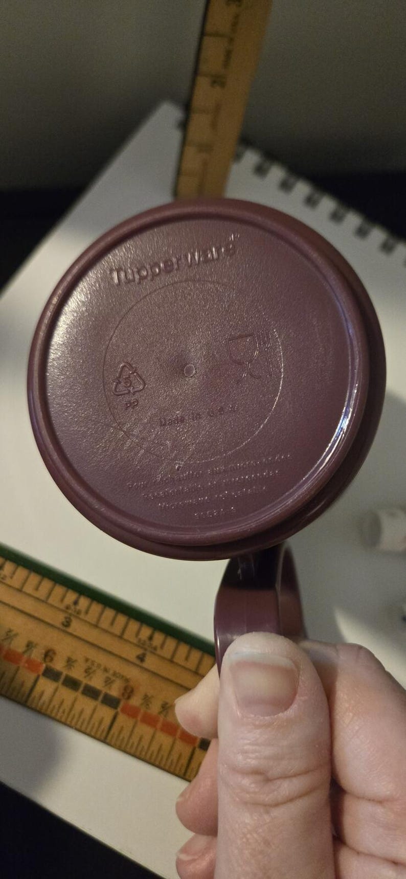 Taza Tupperware vintage de Mickey Mouse de Disney imagen 3