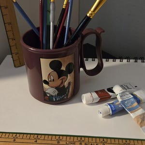 Taza Tupperware vintage de Mickey Mouse de Disney imagen 2