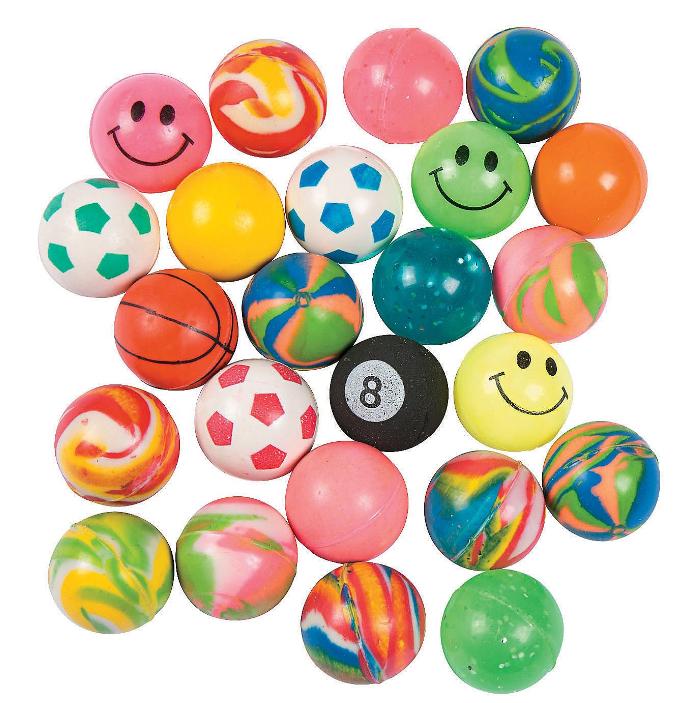 27mm Bouncy Balls - 2,000 Pack