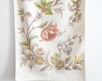 Vintage Floral Hand Towel