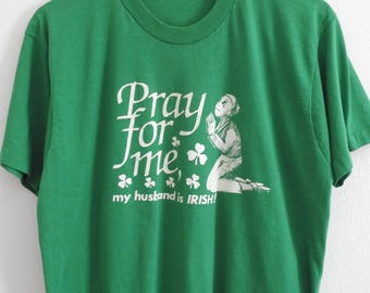 Green Irish T Shirt, XL