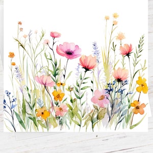 Fleurs sauvages - Carte individuelle ou lot de 10 cartes-cadeaux