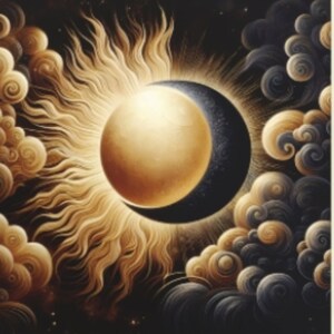 Sun and Moon - Greeting Cards