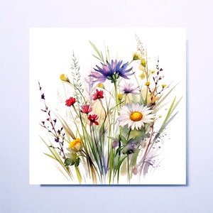 Wildblumen - Einzelkarte oder 10er-Pack Geschenkkarten