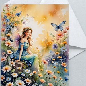Lot de 3 modèles, cartes de voeux fées, gros paquet de cartes