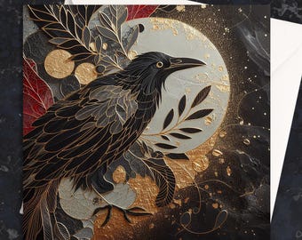 Raven - Large Cards, Notecards, Birthday, Invites