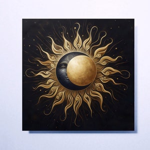 Sun and Moon - Greeting Cards