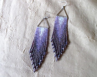 Beaded Fringe Earrings