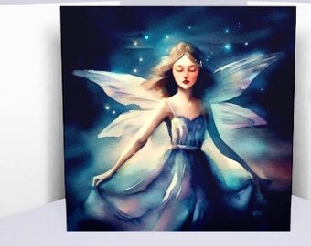 Fairy Cards, Large Note Card, Invites, Birthday, Gift Card