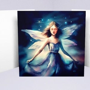 Fairy Cards, Large Note Card, Invites, Birthday, Gift Card image 1