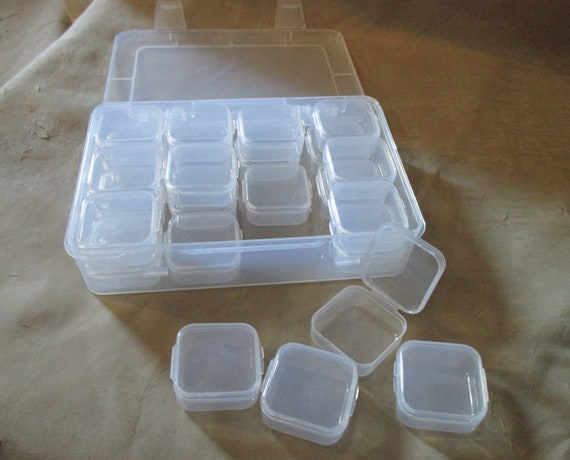 Bead Organizers, Plastic Storage Cases, Larger Sized Bead Containers  Multiple Sizes 