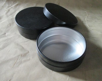 Tin Container - Round Craft Tin, Gift Tin, Stash Container, Tin Box