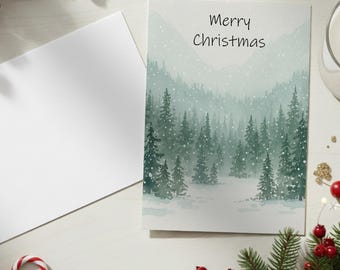 Christmas Gift Cards, Large Note Card, Money Card