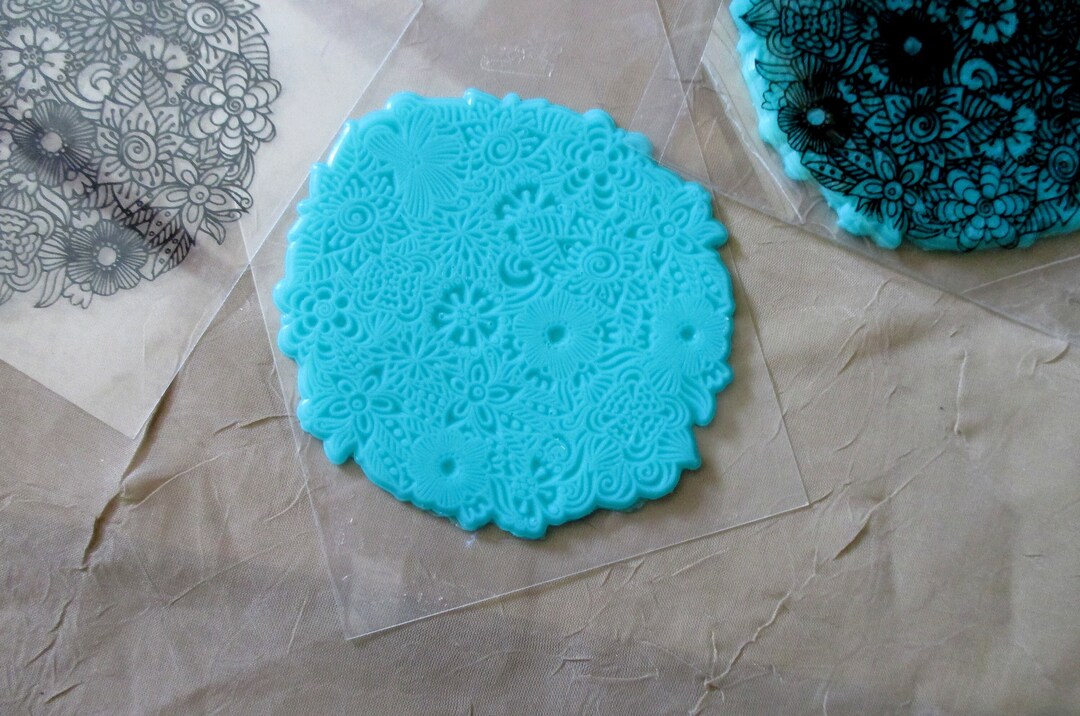 Mat Mold and Stamp Texture for Clay, Polymer Clay, Resin and Casting Silicone Cling Stamp Etsy