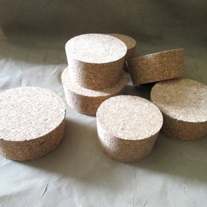 Large Cork Stoppers - Multiple Sizes - fits mason jars, large jars, candle jars and even upcycled pickle jars