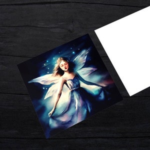 Fairy Cards, Large Note Card, Invites, Birthday, Gift Card image 2