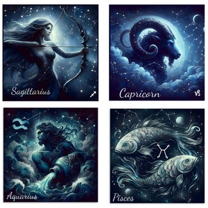 Juego de cartas del zodíaco: todos los signos, tarjetas de felicitación astrológicas, paquete de cartas al por mayor