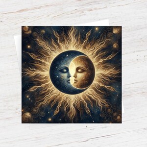 Sun and Moon - Greeting Cards