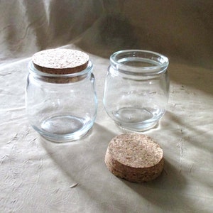 Round Wide Mouth Jars with Cork - 5 oz.
