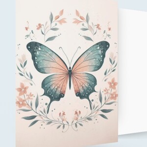 Schmetterling Grußkarten, Geburtstag, Einladungen, Dankeskarten