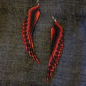 Beaded Fringe Earrings