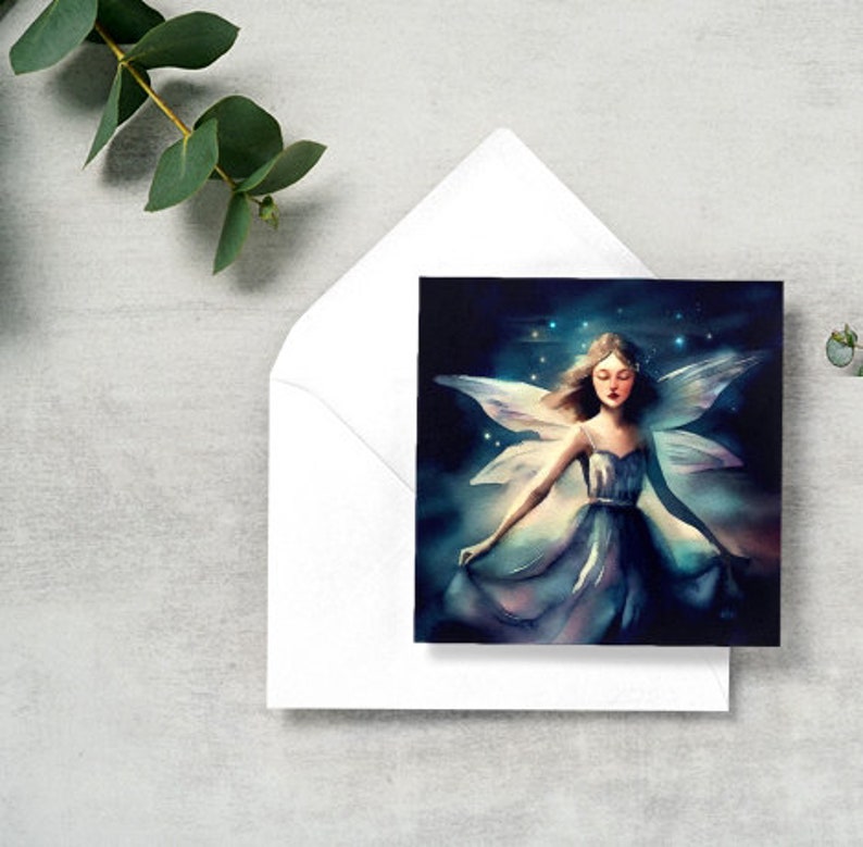 Fairy Cards, Large Note Card, Invites, Birthday, Gift Card image 5