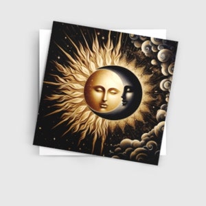 Sun and Moon - Greeting Cards