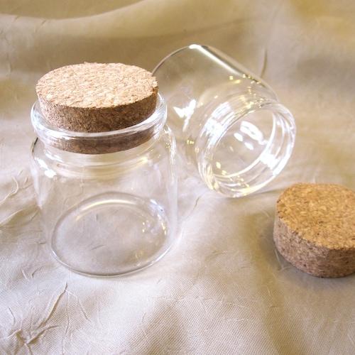 Mini Square Glass Jar With Cork 1.4 FL Oz. 40 Ml DIY Etsy