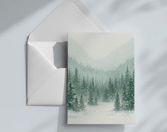 Christmas Gift Cards, Large Note Card, Money Card