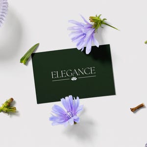Minimalist Floral Business Card Template | Professional Design for Florists | QR Code Business Card | Minimalist Business Card | Elegant