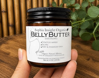 4 oz Organic Stretch Mark Belly Butter