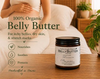 Organic Belly Butter for Itching & Stretch Marks