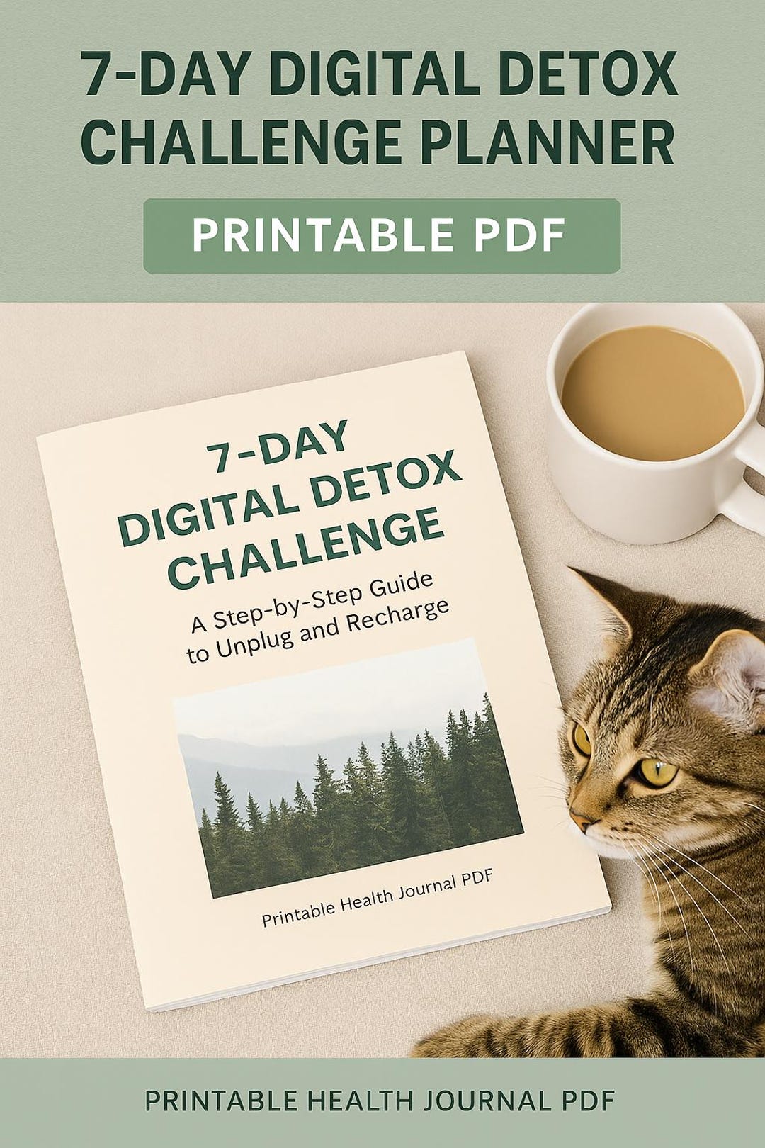 7-day Digital Detox Challenge – Printable Self-care Planner - Etsy