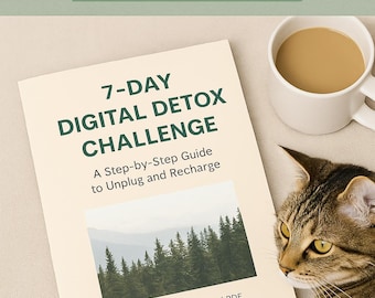 7-Day Digital Detox Challenge – Printable Self-Care Planner