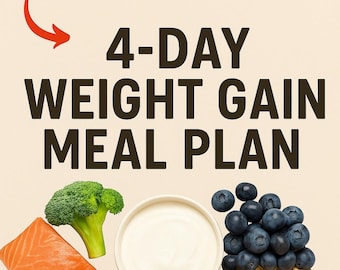 Men's 4-Day Weight Gain Meal Plan | High Protein Lean Bulk (PDF)