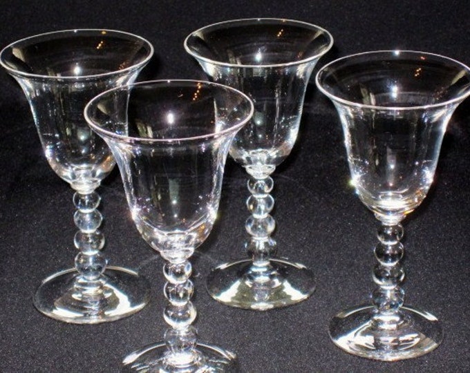 Imperial Glass Candlewick Wine Glasses Etsy