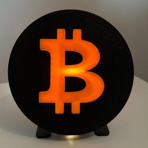 Bitcoin (BTC) LED Wall Light – Neon-Style Decor for Crypto Enthusiasts & More