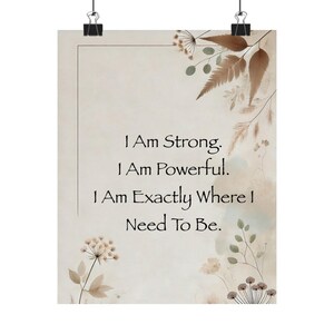Positive Geburt Affirmation Poster | Motivierendes Geburtszitat Druck | Schwangerschaft & Wehen Ermutigung
