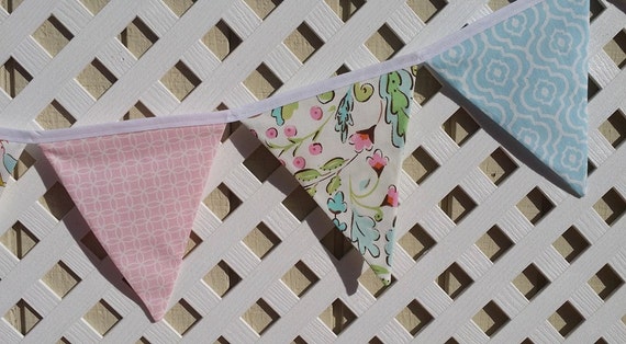 Love Bird Damask Baby Shower Banner Dena Designs Nursery Pink Mod Circles Table Banner Aqua Blue First Birthday Banner Baptism Banner