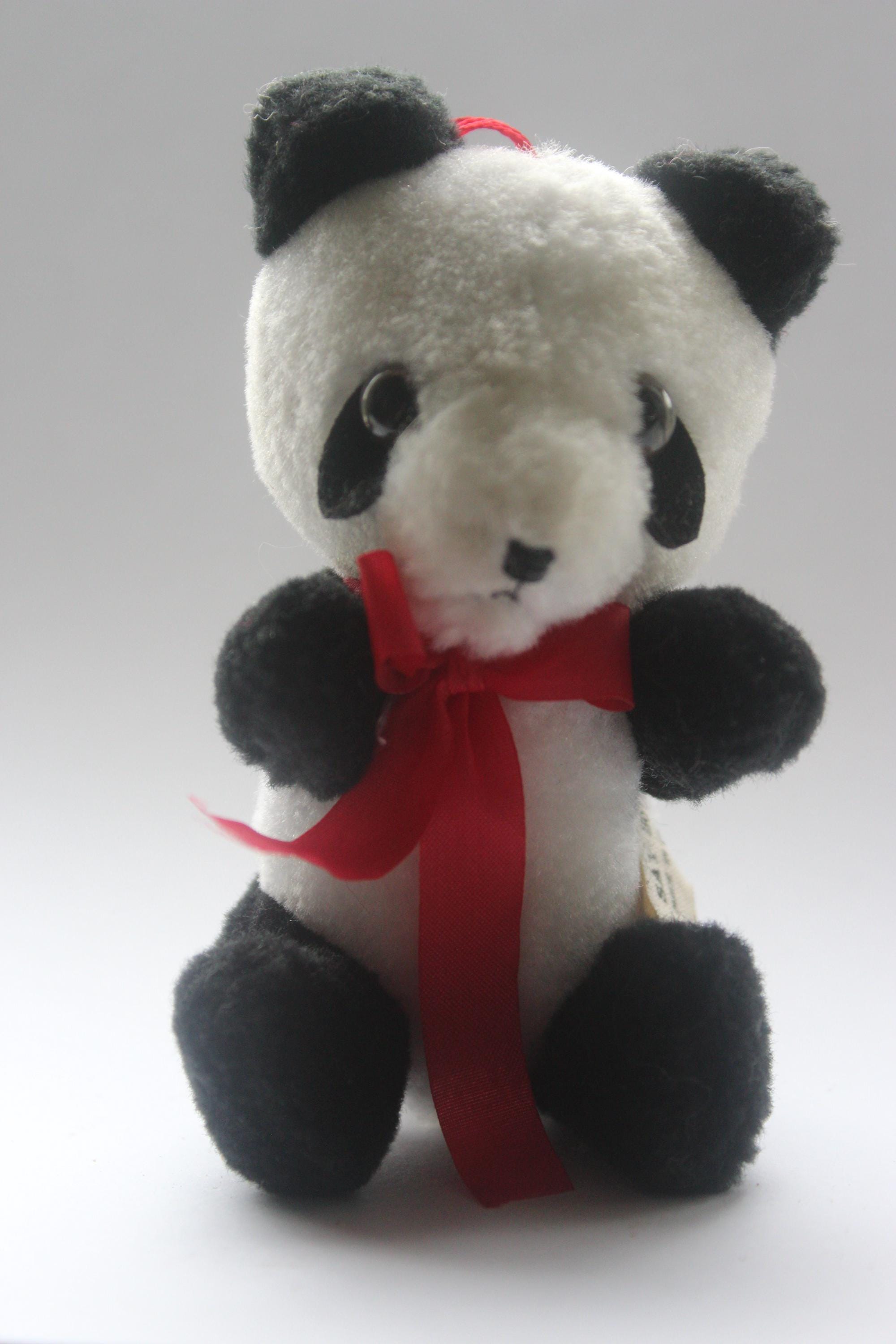 Vintage stuffed panda bear - Etsy 日本