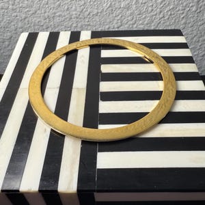 1960s Vintage Thin Brass Bangle Bracelet