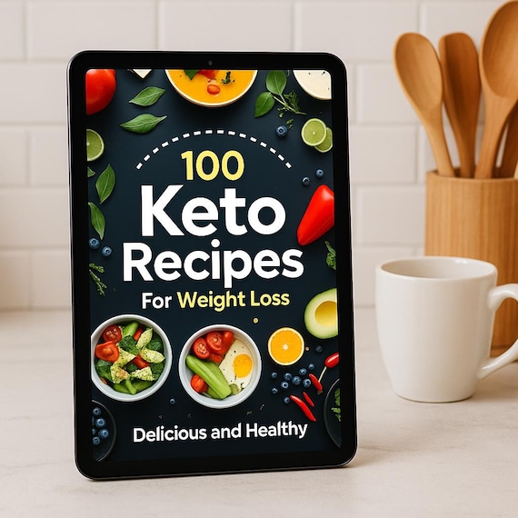 Keto Recipes for Weight Loss | Printable Cookbook for Beginners | Easy Low Carb Meals eBook