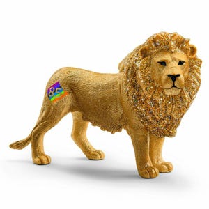 Schleich 85th Anniversary Golden Lion: Rare Collectible Animal Figure
