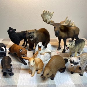 Figurine d&#39;animal des bois Schleich vintage : choisissez votre propre créature de la forêt