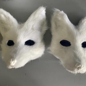 Realistic Customizable Canine Therian Mask - Paintable Mask for Costume, Quadrobics, or Display